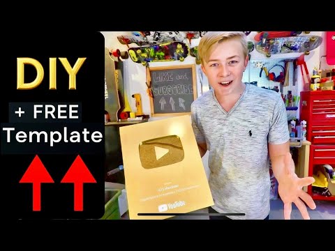 How to Make a Gold YouTube Play Button