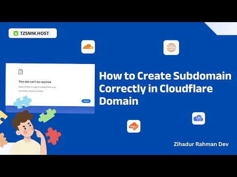 How to Create Subdomain in Cloudflare & Fix DNS_PROBE_FINISHED_NXDOMAIN Error (Step-by-Step 2025)