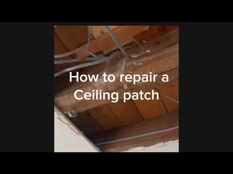 Board and skimming this horrible ceiling patch @Learntoplaster-t9z 