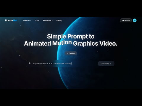 Framenet text to animated video generation walkthrough
