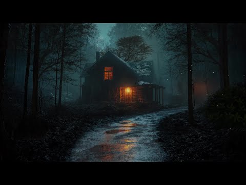 🌧️ Night in the Woods | Gentle Rain & Cabin Ambience for Deep Sleep