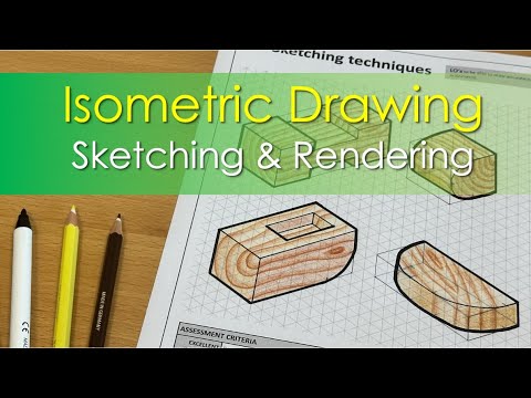 Isometric Drawing: Sketching and Rendering Wood Grain
