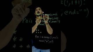Python Code Right Triangle Pattern
