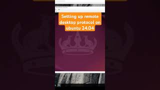 Configure remote desktop protocol on Ubuntu 24.04 #shorts #ubuntu  #Linux  #learnIT