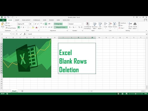 Blank Rows Deletion (Excel Tutorial) - explained in (Urdu/Hindi)