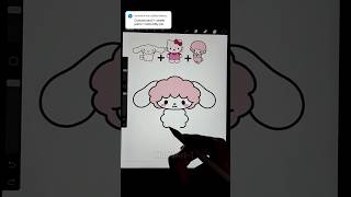 Hello kitty + Cinnamoroll + My sweet piano 💕 #hellokitty #sanrio #cinnamoroll #cute #drawing #kawaii