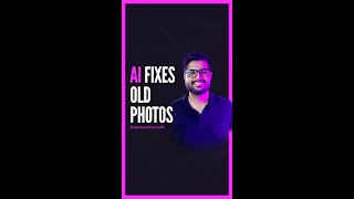 AI Restores Old Photos with 1 Click