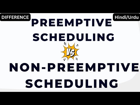 Preemptive and Non-Preemptive Scheduling Difference
