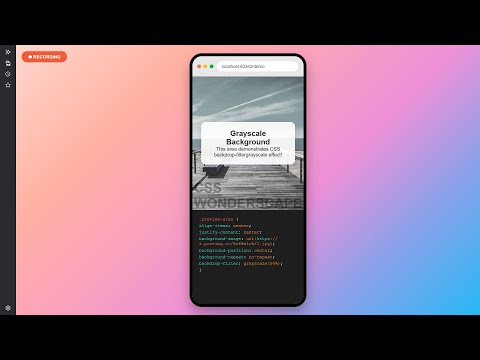 CSS Backdrop Filter Grayscale Tutorial: Stunning UI with Pure CSS in 30 Seconds | CSS Wonderscape