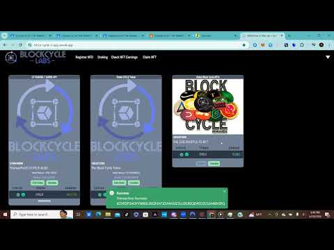 BlockCycle Labs Staking DApp Demo - 1000% APY LP Staking | Algorand "Change the Game" 2024 Hackathon