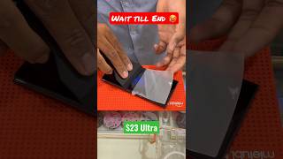 S23 Ultra screen protector | is it able to save from damage 😳 #shortsfeed #s23ultra #technology