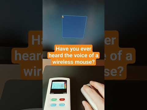 Wireless Mouse Voice [EM meter] #emfmeter #wirelessmouse #electromagneticwaves #wifi