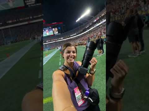 Come with me to photographing the UNC vS USC Football Classic #sports #sportsphotographer
