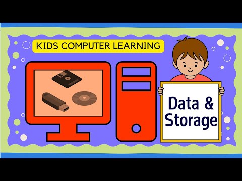 DATA & STORAGE | KIDS COMPUTER LEARNING | Computer Basics For Beginners | Computer Class For Kids