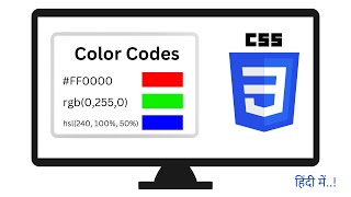 Color Code in CSS | Keywords | Hexadecimal | RGB and RGBA | HSL | HSLA | #5