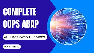 1. Complete OOPS ABAP Learning in One Shot