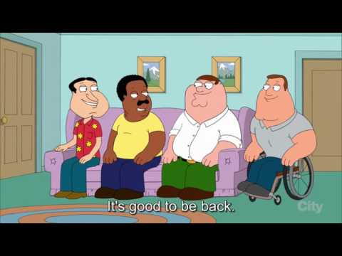 Family Guy: Peter and Cleveland playing Double Dribble