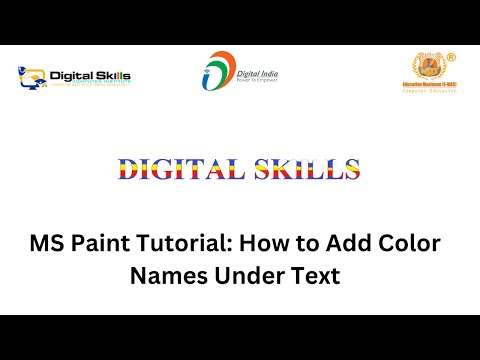 Learn Color Coding and Labeling in MS Paint (Step-by-Step)