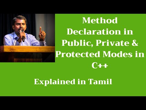 Method Declaration in Public, Private, and Protected Modes in C++ | M Milton Joe