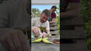 Charging phone with banana #lifehack #weirdtech #funnyshorts #diycomedy