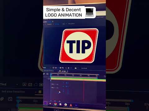 SIMPLE LOGO ANIMATION 💻 #aftereffects #youtubeshorts #shorts
