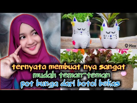 ternyata gampang bikin Poto bunga dari botol bekas!!