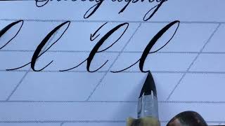 Copperplate Calligraphy lowercase l