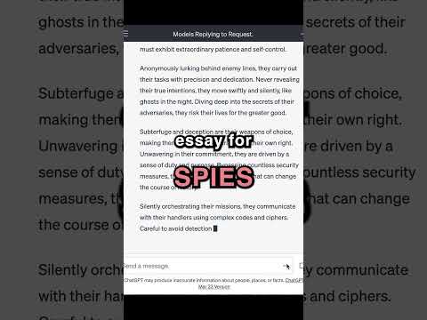 ChatGPT - send SECRET  messages