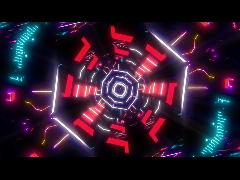 Sci Fi Tunnel  🢖 Transformers Theme | Free VJ Loop |  | Neon Light Tunnel Movement with Sounds