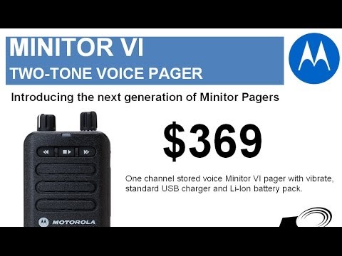 Motorola Minitor VI (6) pagers $369 each a short overview