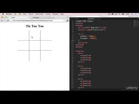 Complete Free Web Development Course : Creating a Tic Tac Toe Board SOLUTION