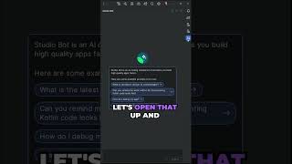 Instant features using Android Studio Bot AI #shorts