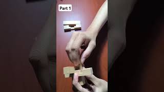 Two Ways to Solve a 6-Piece Wooden Puzzle Part 1 #puzzlesolving #woodenpuzzle #mindgame #learning