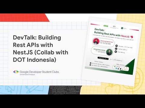 2023/06/17 DevTalk : Building Rest APIs with NestJS (Collab with DOT Indonesia)