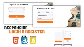 How to Create a Responsive Login website using html css Js Beginners to Advanced