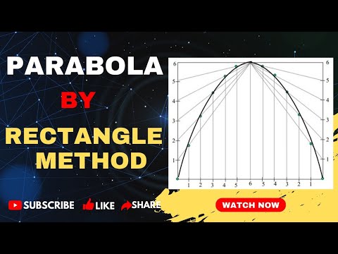How make to Parabola by Rectangular method. Engineering Drawing 🔥#viral #youtube #drawing