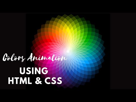 How To Create Colors Animation Using HTML & Pure CSS