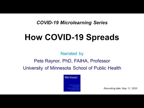 How COVID-19 Spreads