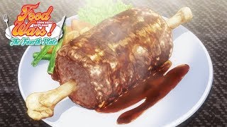 Yukihira's Caveman Meat | Food Wars! The Fourth Plate
