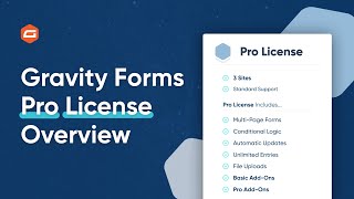 Gravity Forms Pro License Overview
