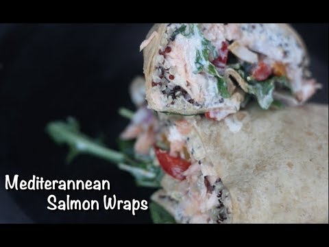 Mediterranean Salmon Wraps