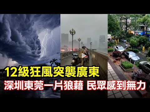天降異變！12級強風橫掃廣東，深圳東莞滿目瘡痍，廠房屋頂被掀翻，豆腐渣工程瞬間崩塌