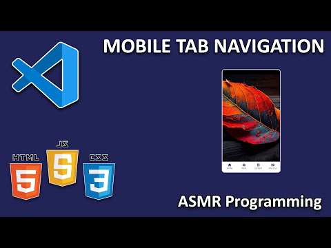ASMR Programming – Mobile Tab Navigation- No Talking