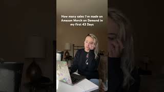 My first 43 days of Print on Demand with Amazon. #printondemand #pod #merchondemand #sidehustle