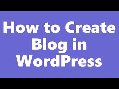 How to Create Blog in WordPress ? Blog Post || WordPress