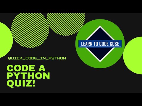 Quick Code in Python: Quiz