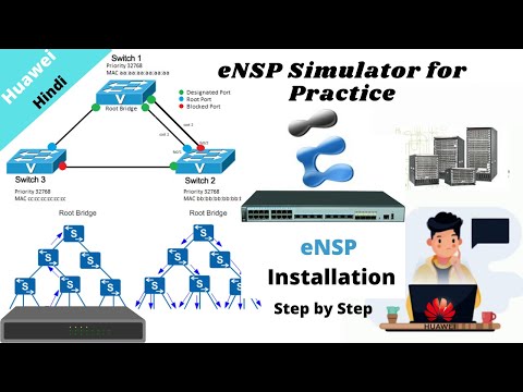 eNSP Simulator For Practice Huawei Switch&Router Firewall Network configure  step by step with  File
