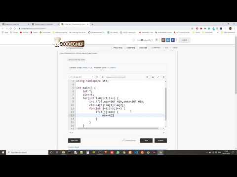 CodeChef Coding - Beginner's problems in C++ : Second Largest(FLOW017)