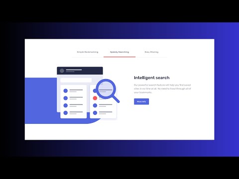 HTML | CSS | JS | Figma | Tab | Bookmark maket