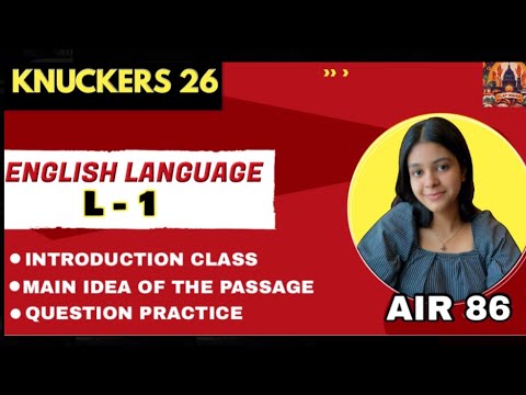 INTRODUCTION TO ENGLISH LANGUAGE||CLAT 2026|| BY AIR 86||Ft - CLAT WAVES